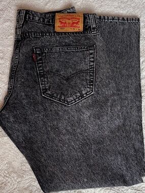 Levi’s 512 Slim Taper Men’s Gray Acid Wash Jeans 33x30 EUC